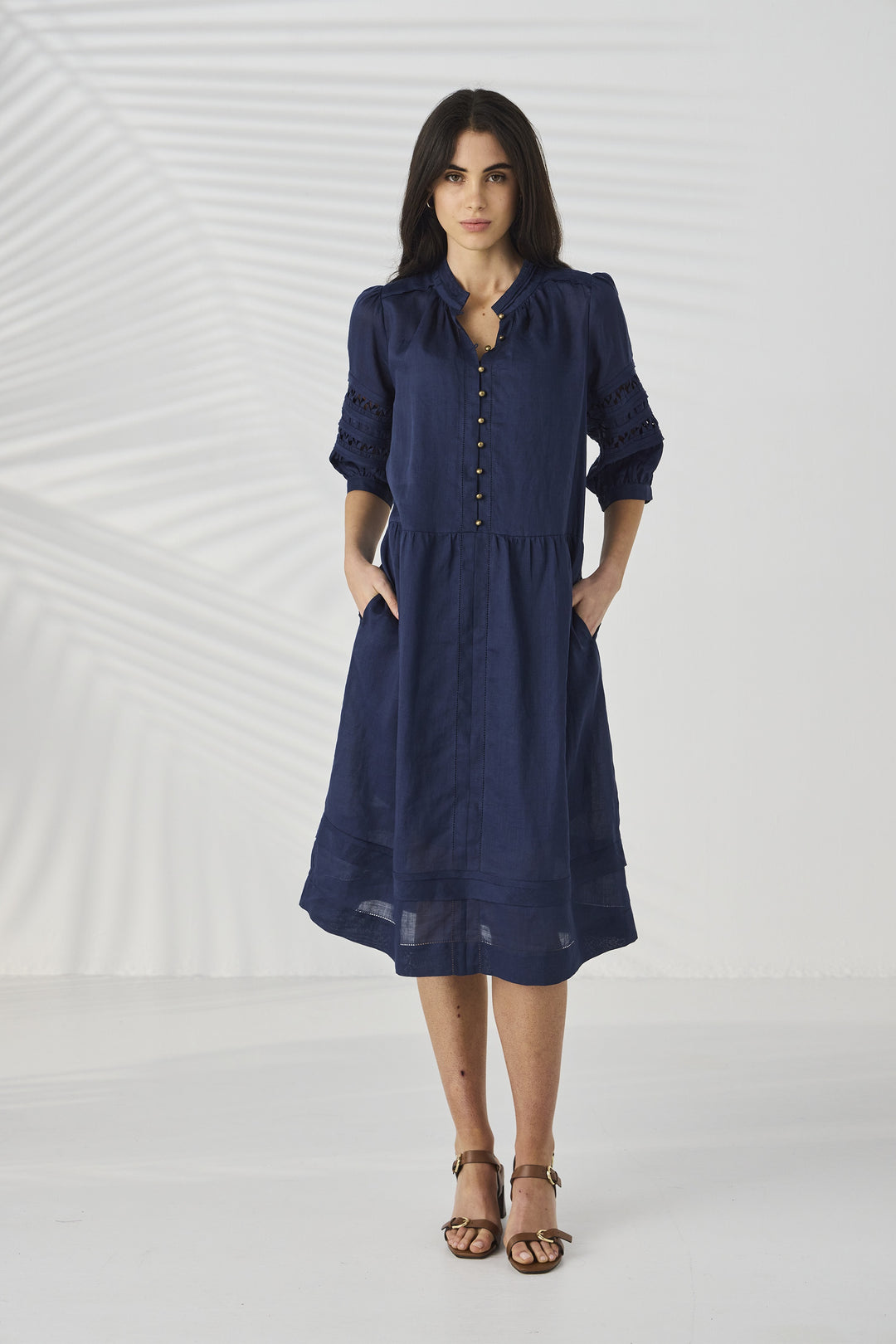 Lania Spiral Dress - Sap