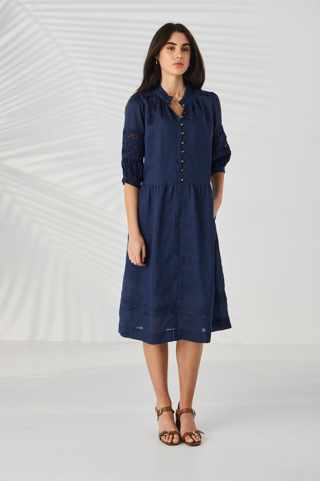 Lania Spiral Dress - Sap