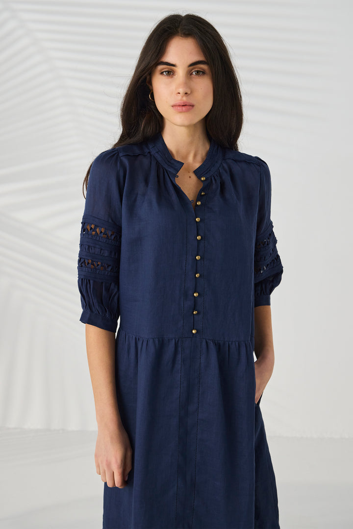 Lania Spiral Dress - Sap