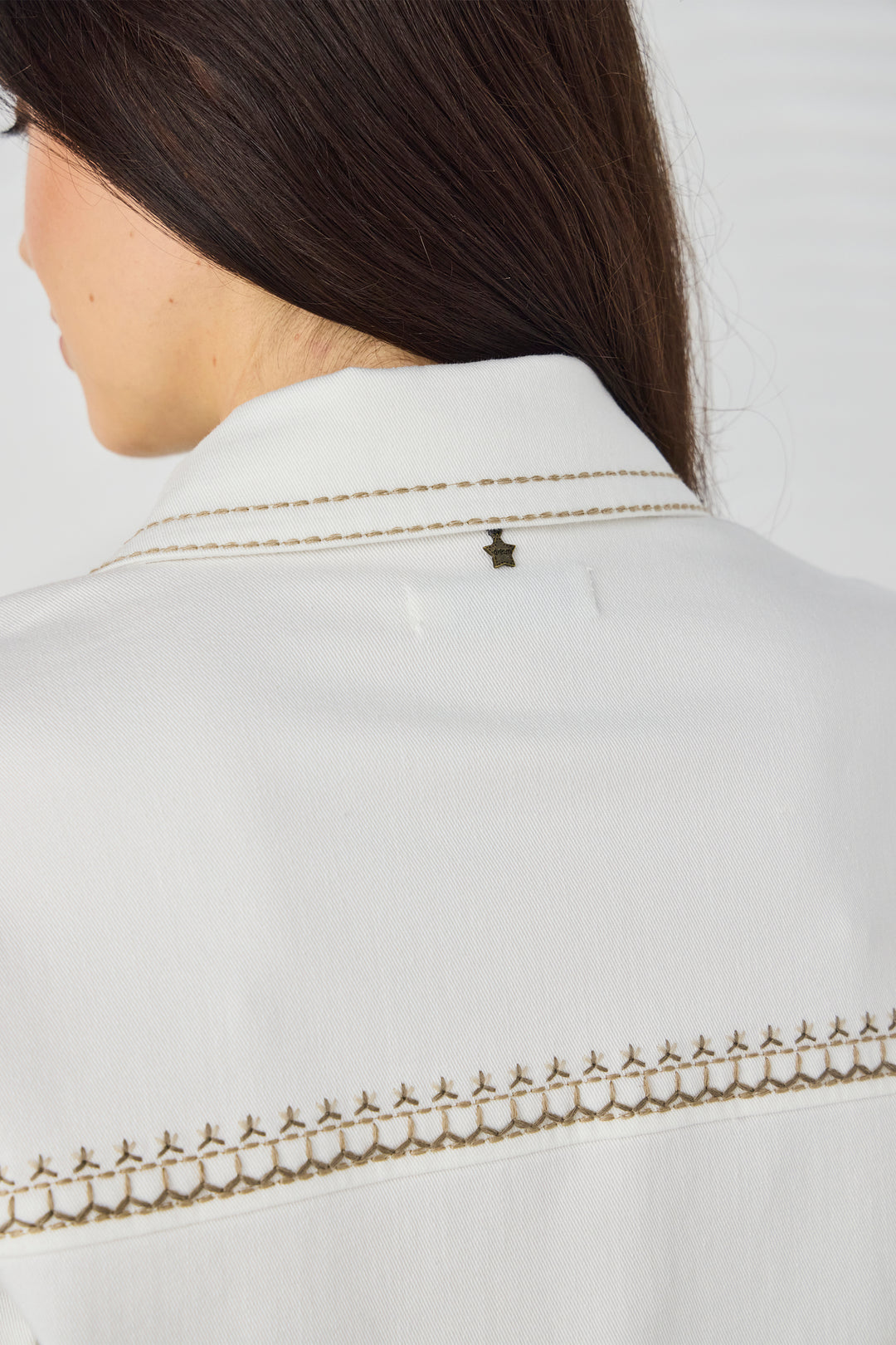 Lania Cross Jacket - Ivory