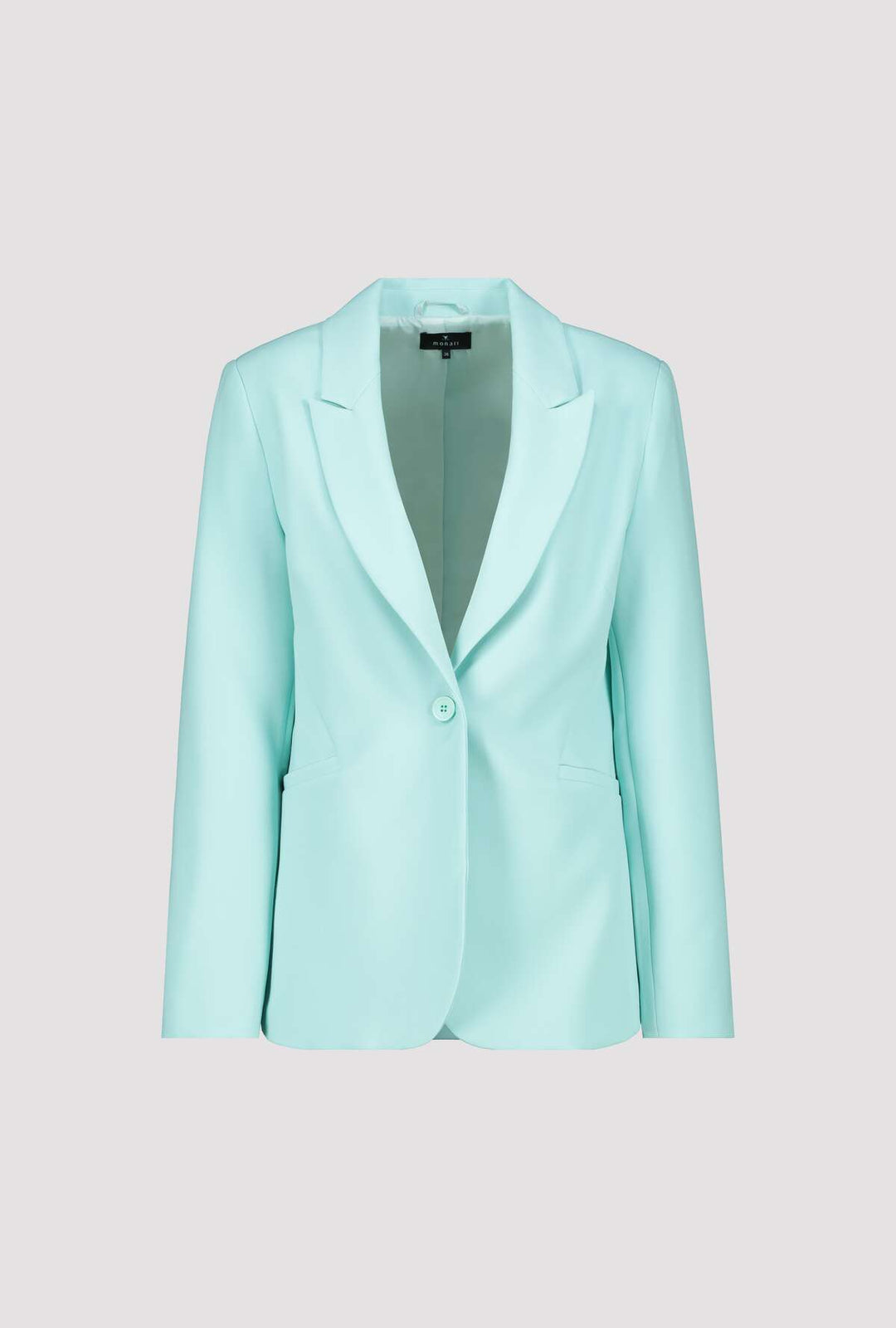 Monari Mint Lapel Collar Blazer