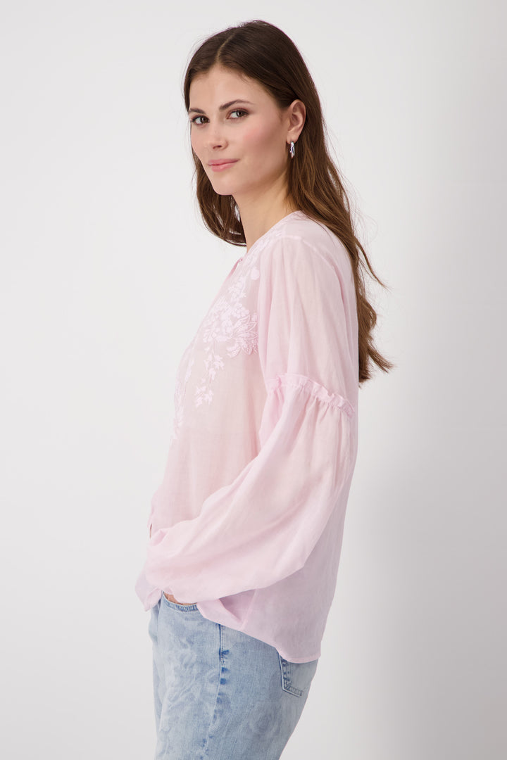 Monari Flamingo printed Toned Blouse