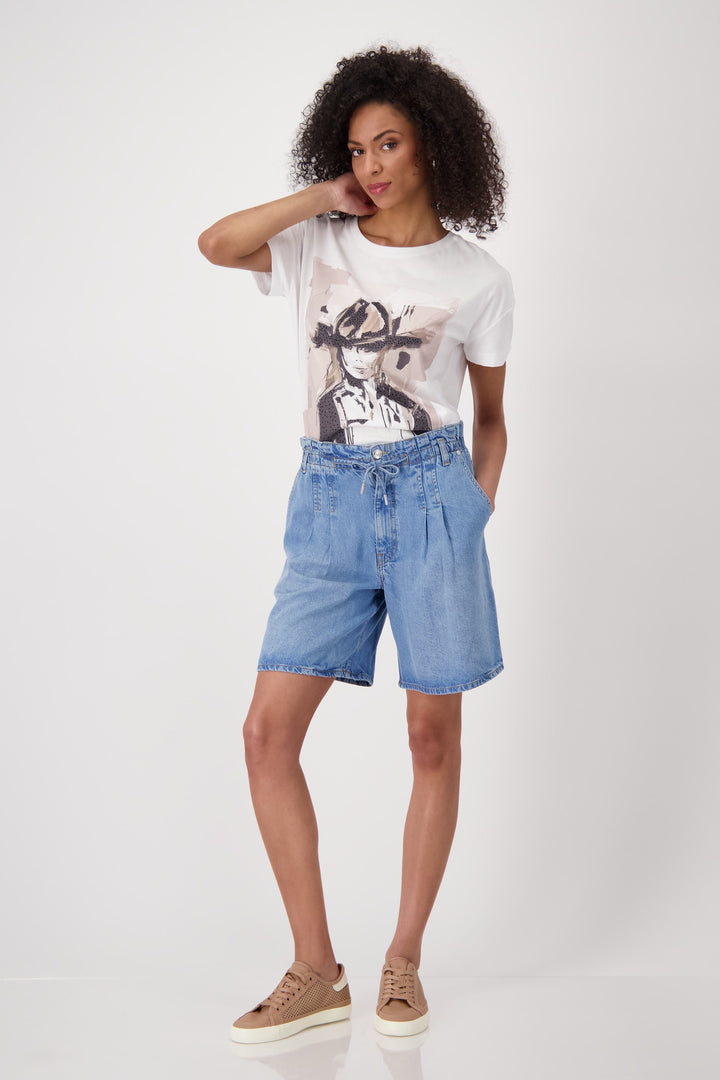 Monari Denim  tie string shorts