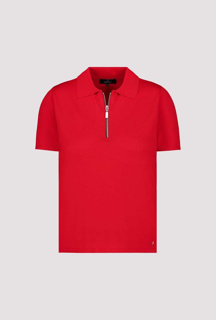 Monari Zip Polo Top