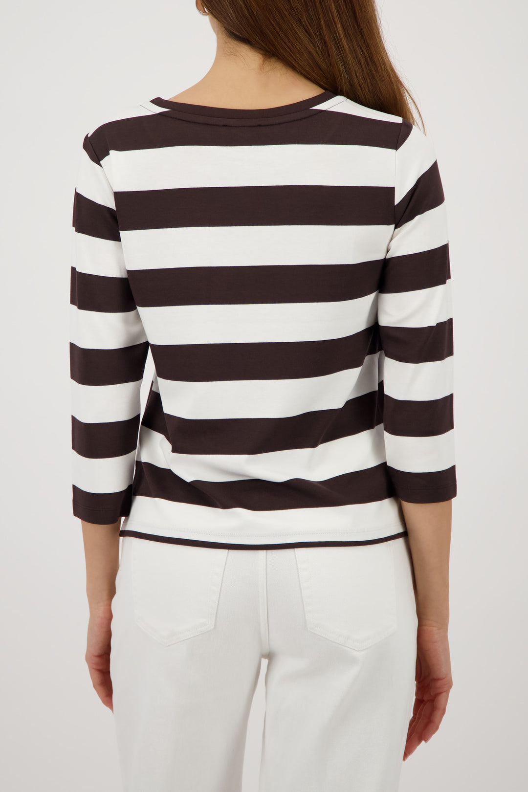 Monari Stripe Pocket Top - CHOC