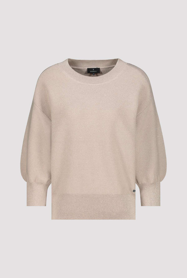 Monari Lurex Sweater - Sand