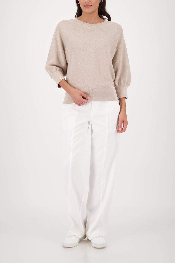 Monari Lurex Sweater - Sand