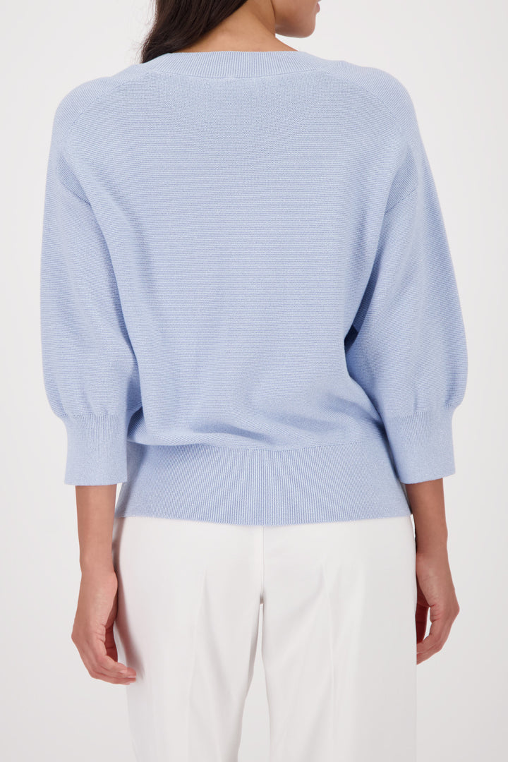 Monari Lurex Sweater - SKY