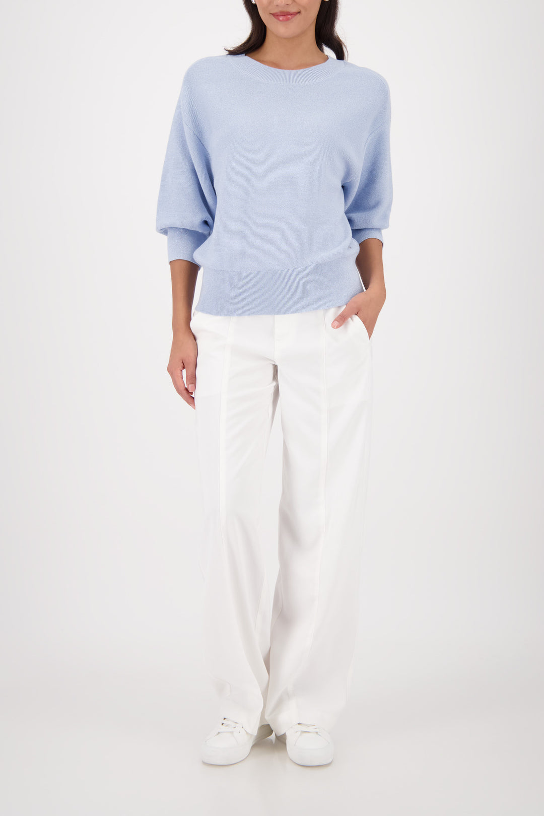 Monari Lurex Sweater - SKY