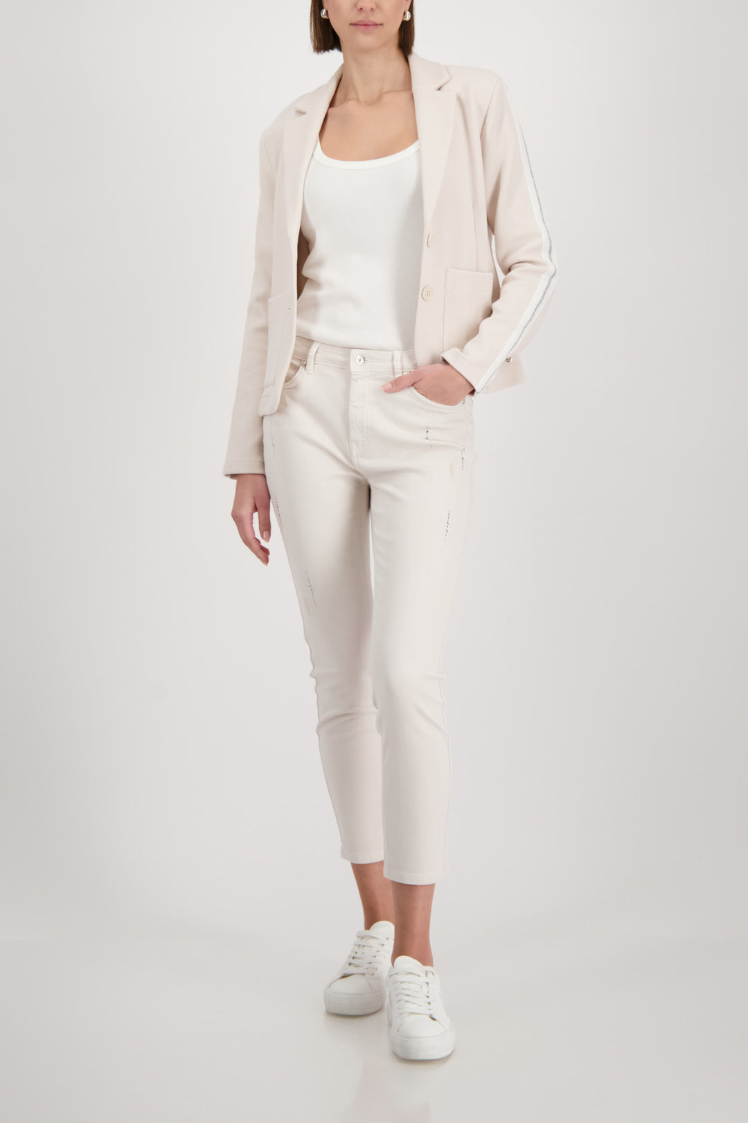 Monari Basic Blazer Jacket - BEI