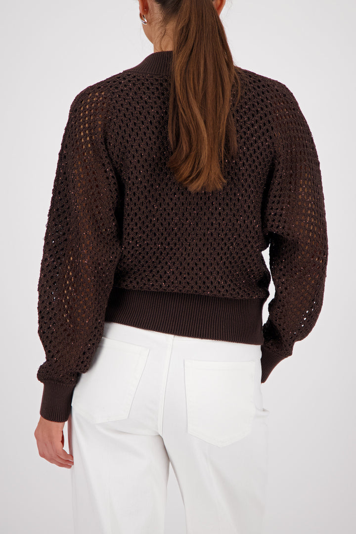Monari Ajour zip Cardigan