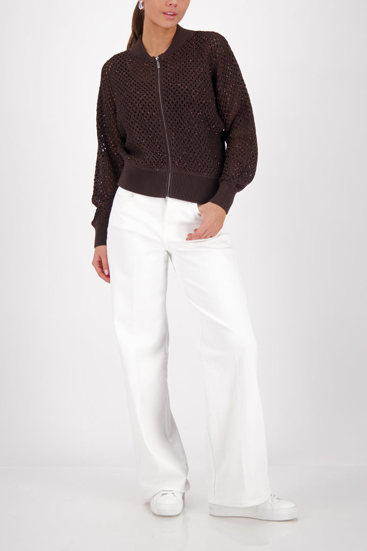 Monari Ajour zip Cardigan