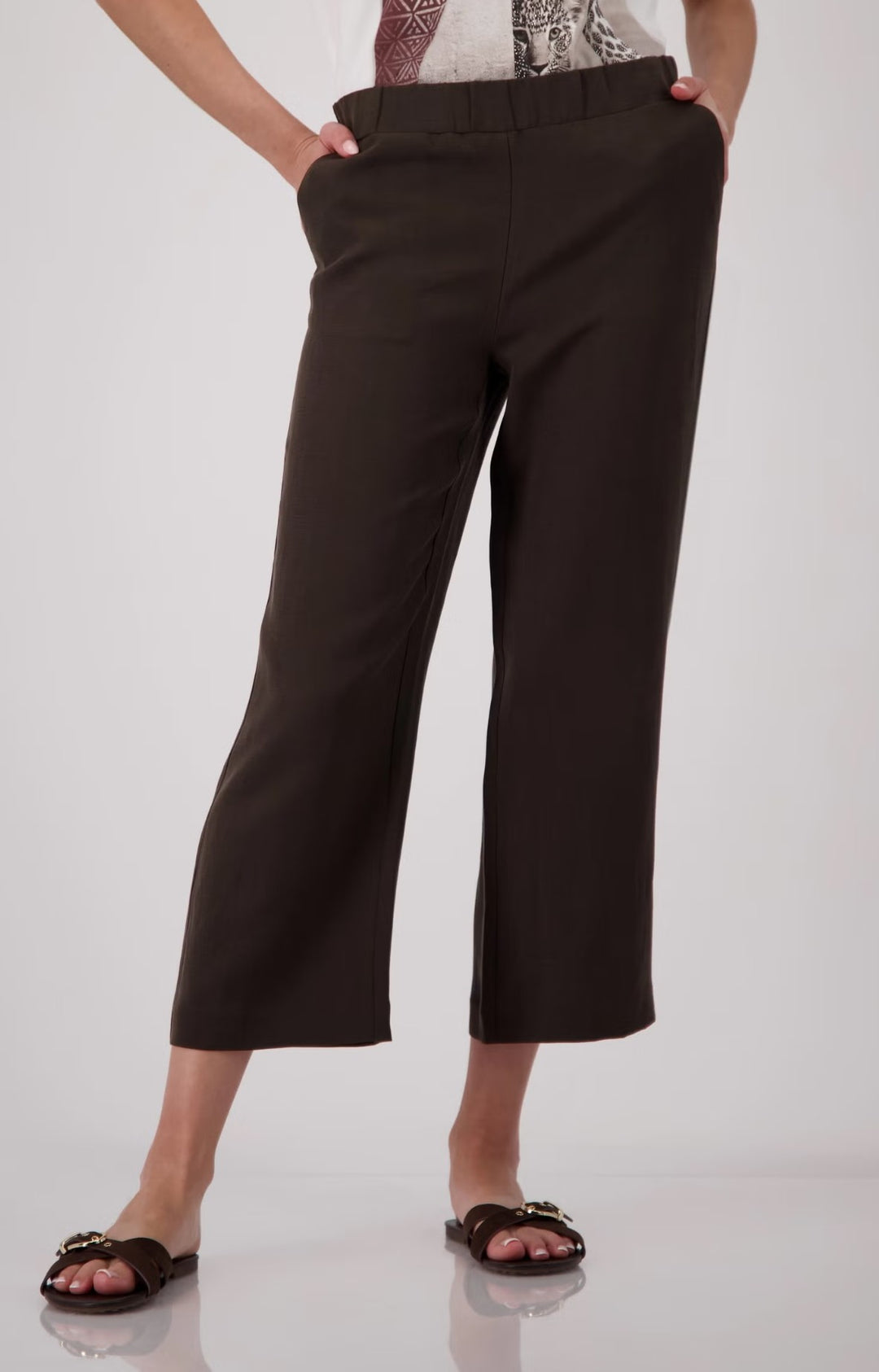 Monari Sarah Linen Pants - Coffee