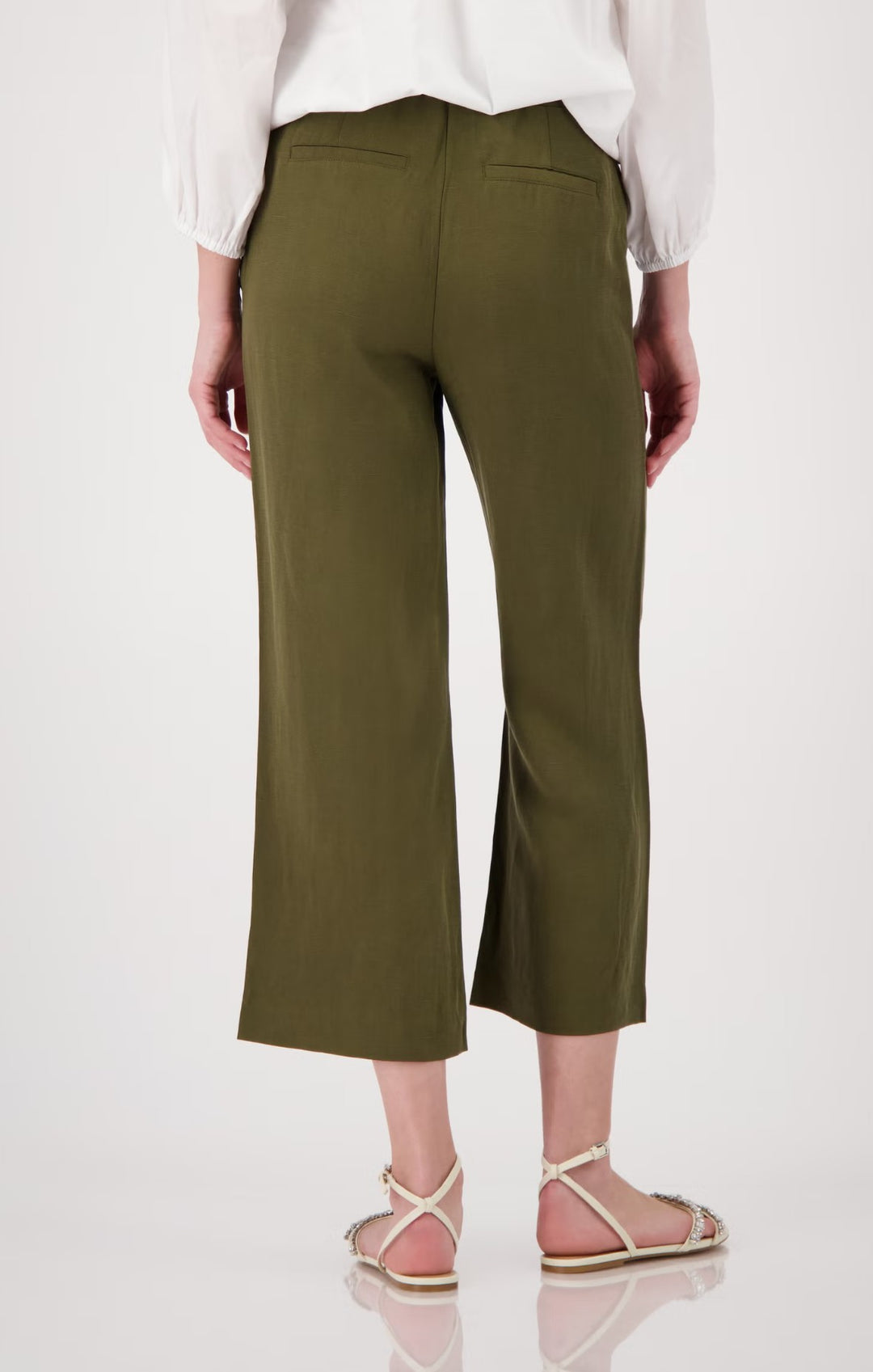 Monari Sarah Linen Pants - Olive