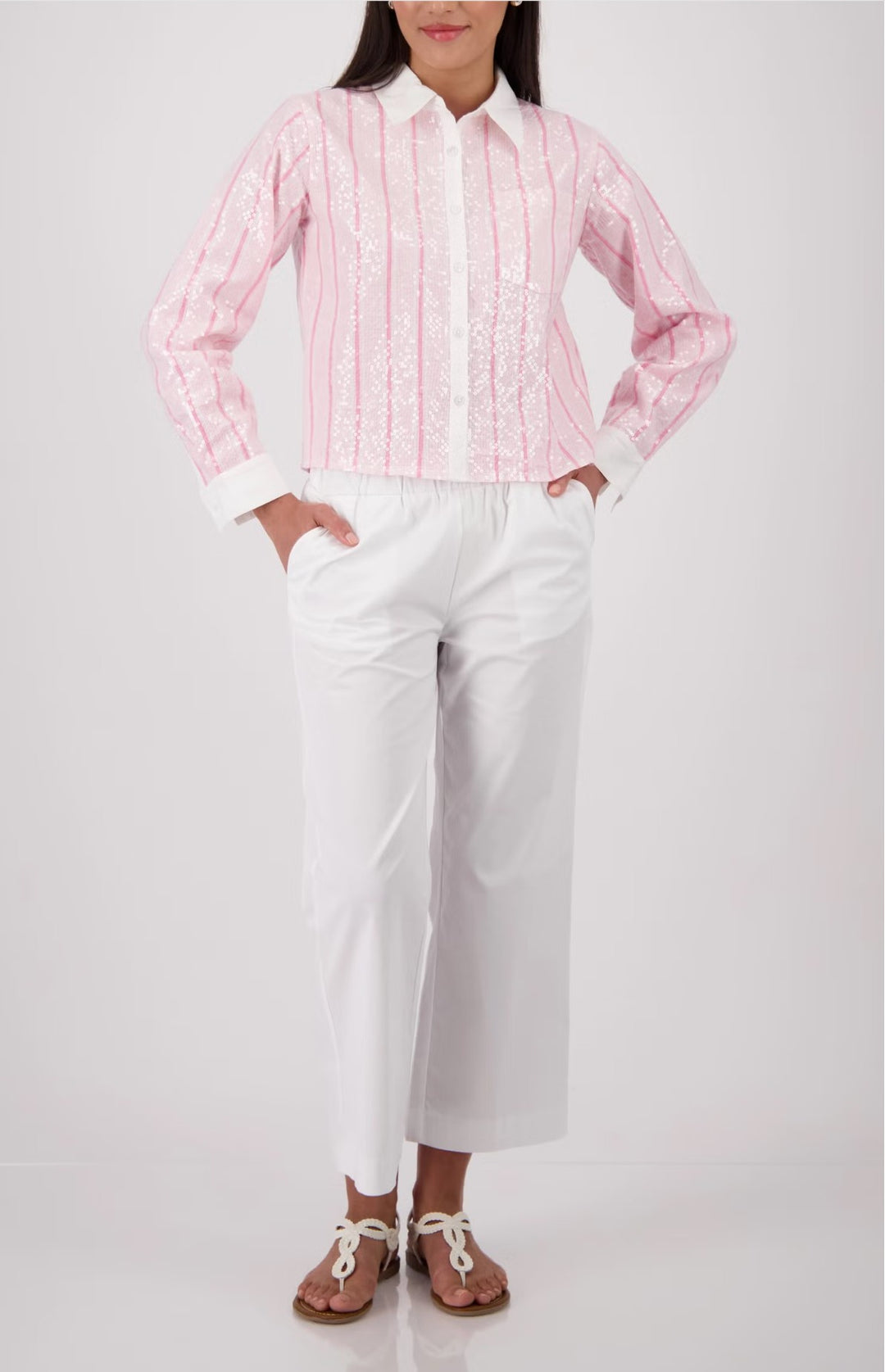Monari Sarah 7/8 Pants - Cream