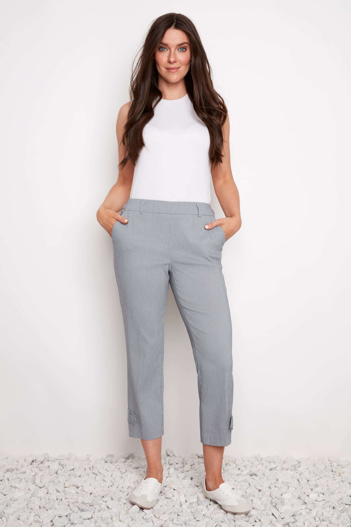 Up! Pants Navy stripe Techno pant