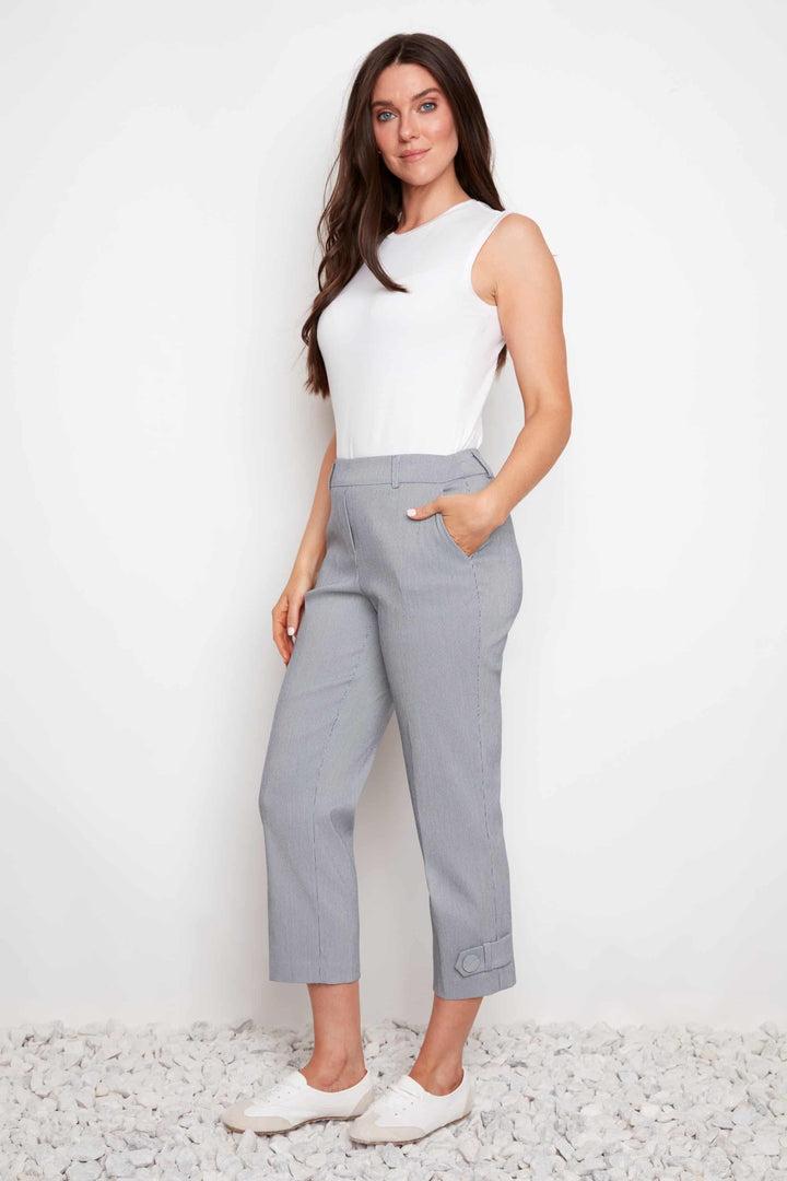 Up! Pants Navy stripe Techno pant