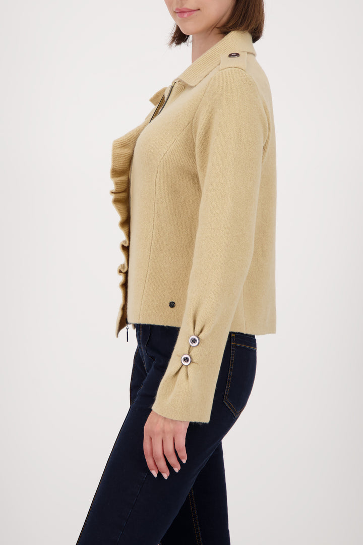 Monari Ruffles Cardigan Jacket