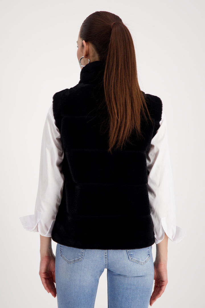 Monari Basic Faux Fur Waistcoat