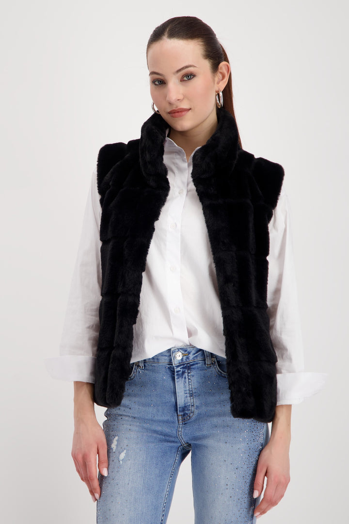 Monari Basic Faux Fur Waistcoat