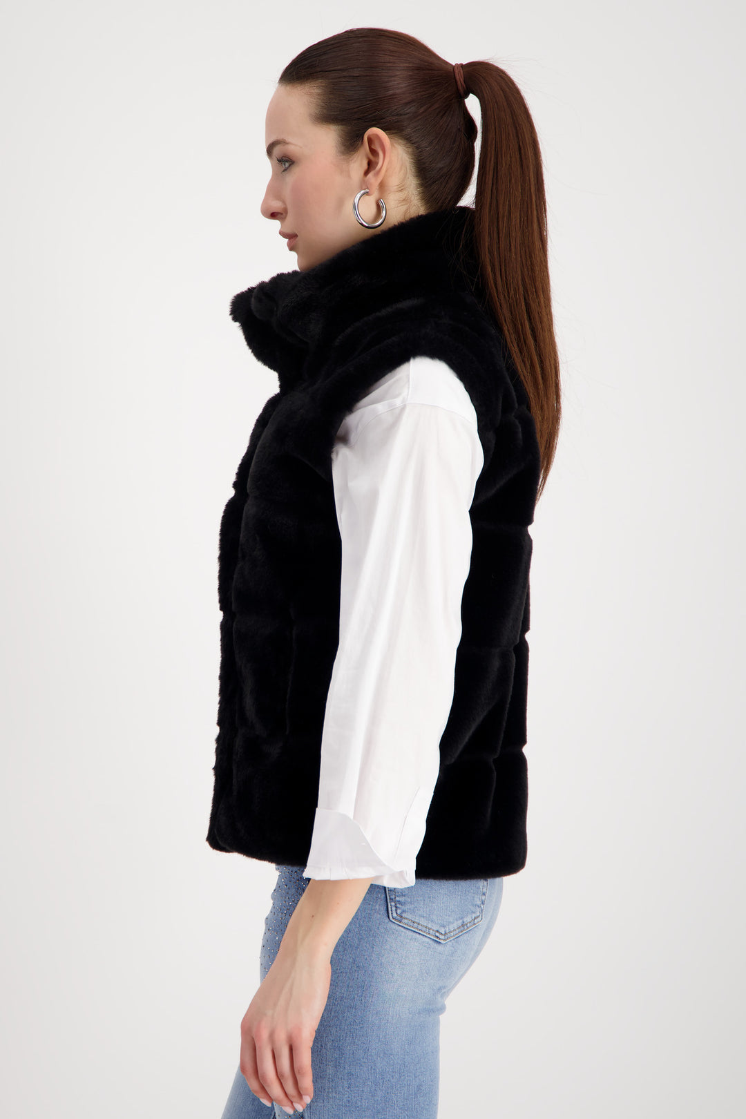 Monari Basic Faux Fur Waistcoat