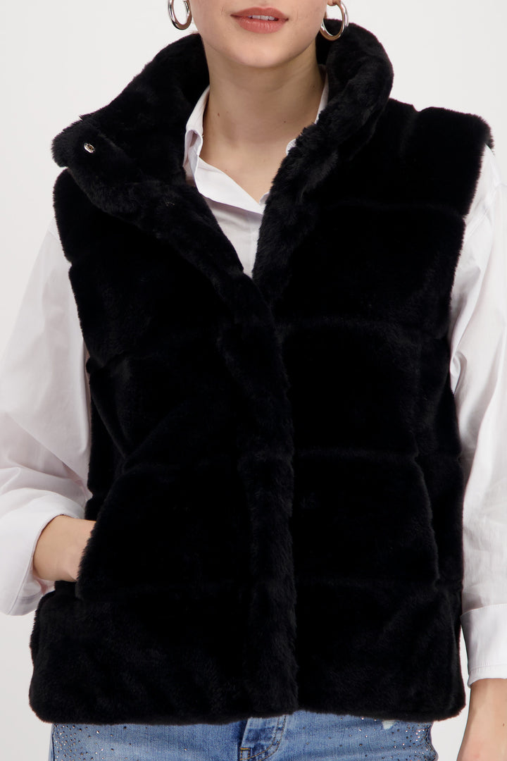 Monari Basic Faux Fur Waistcoat
