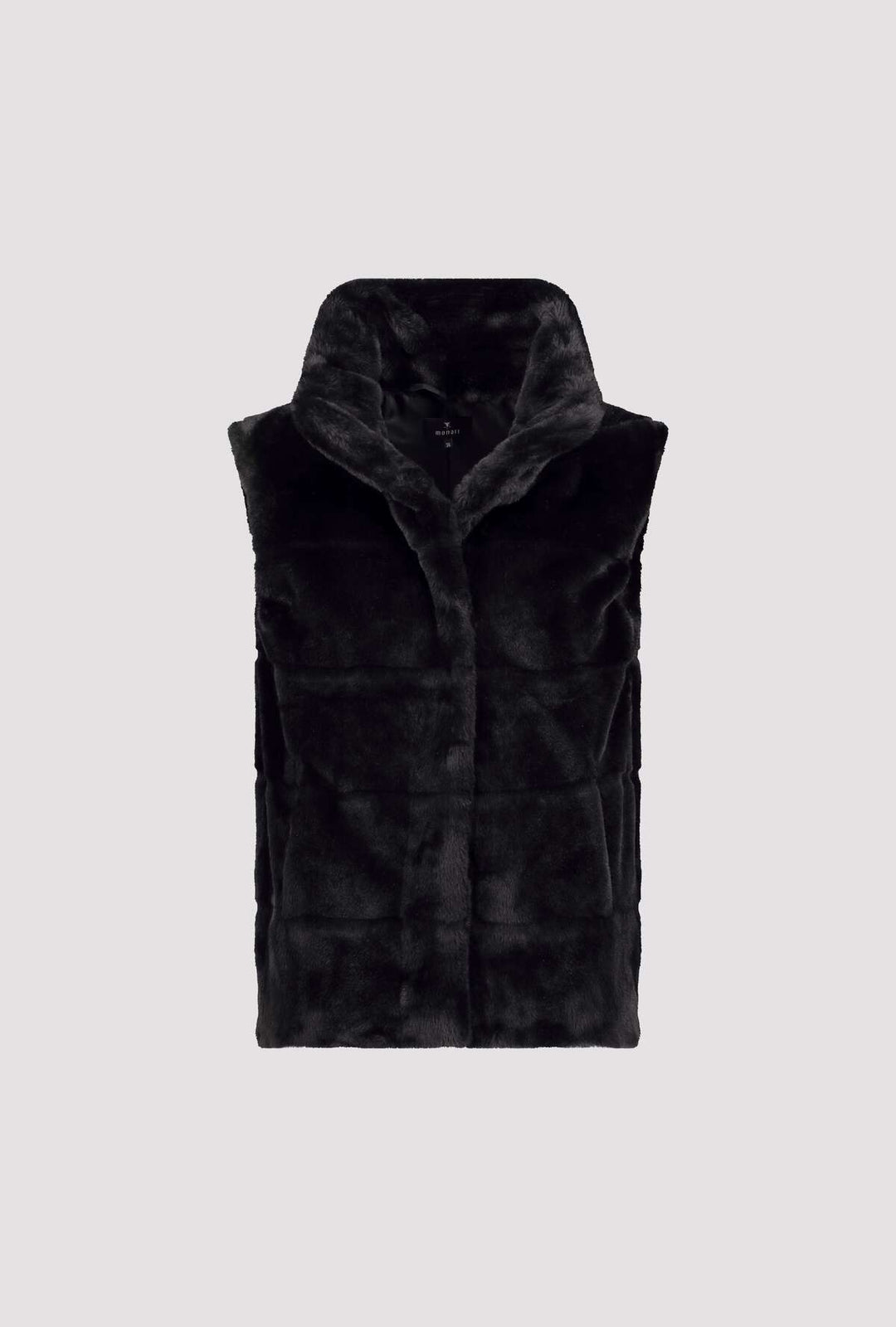 Monari Faux Fur Waistcoat - Black