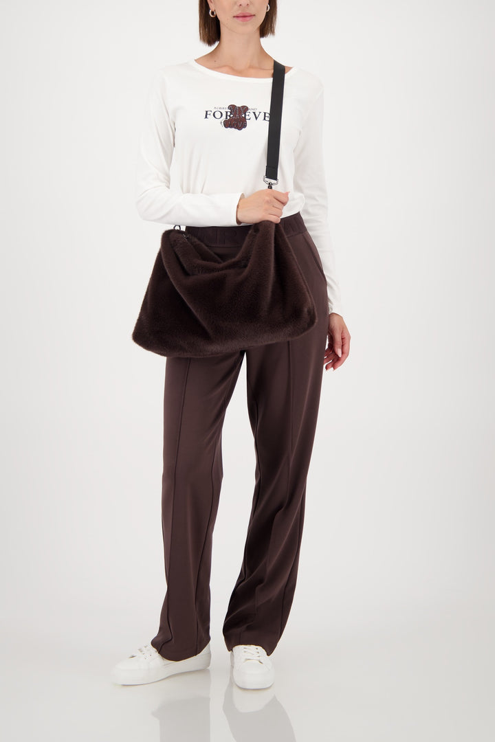 Monari Faux Fur Bag - Brownie