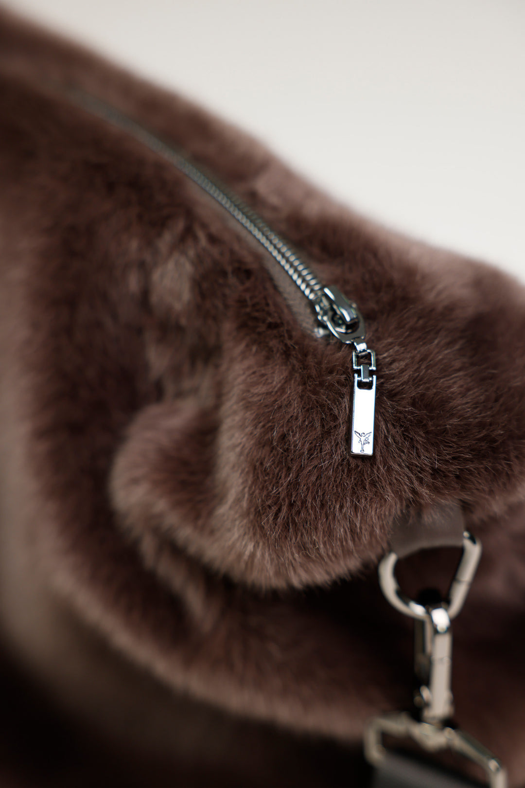 Monari Faux Fur Bag - Brownie