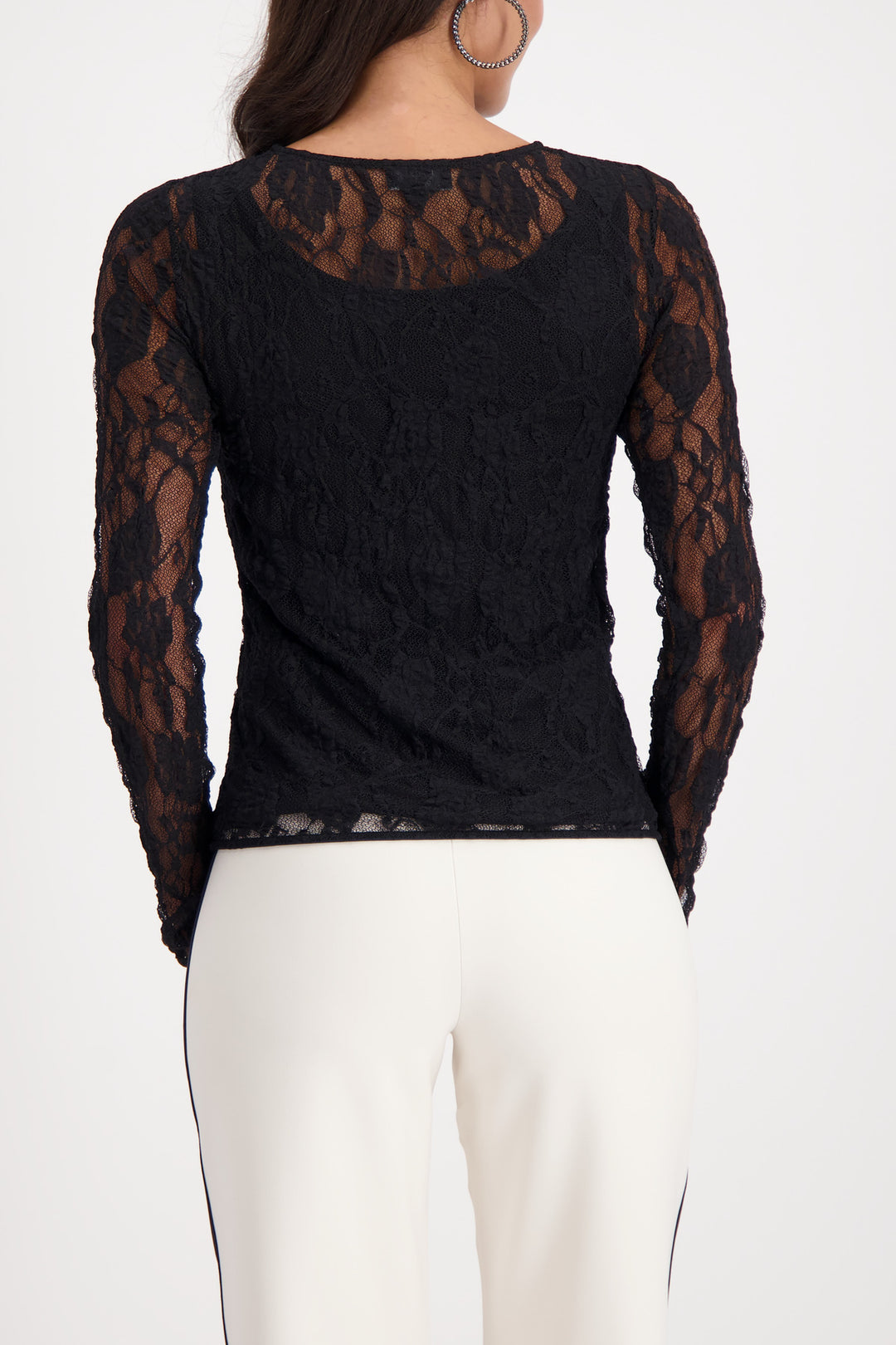 Monari Mesh Cut‑Out Top