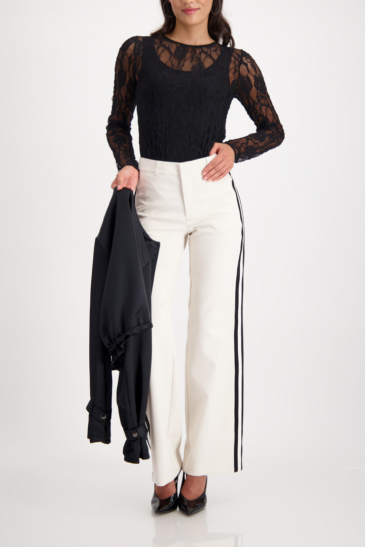 Monari Mesh Cut‑Out Top