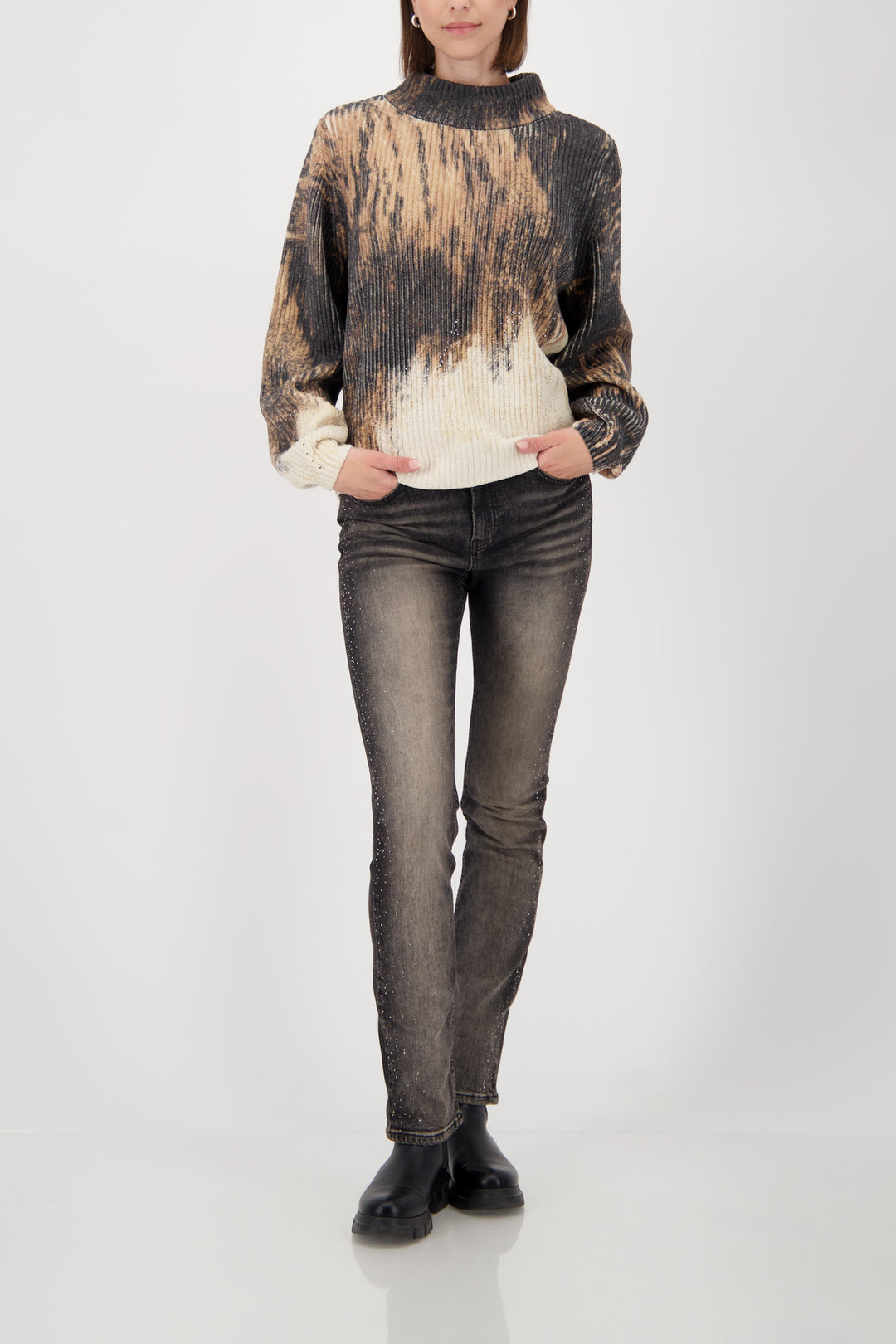 Monari Fleece Sweater - Whisky