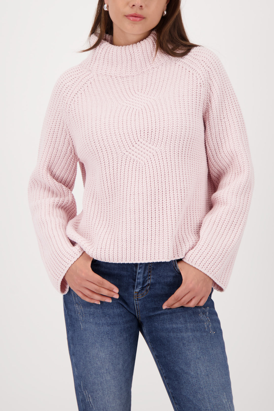 Monari Chenille Pearl Jumper – Light Rose
