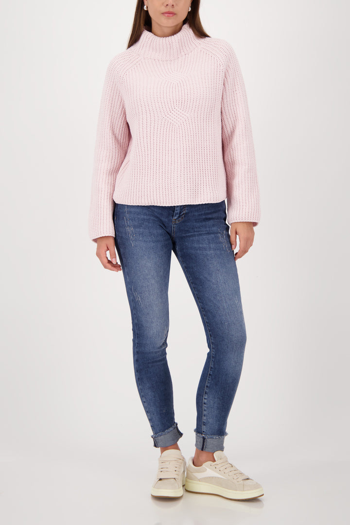 Monari Chenille Pearl Jumper – Light Rose