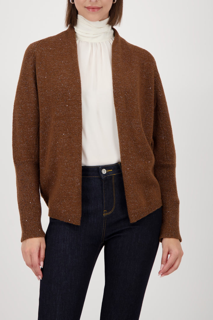 Monari Knitted Cardigan + Sequins - Whisky