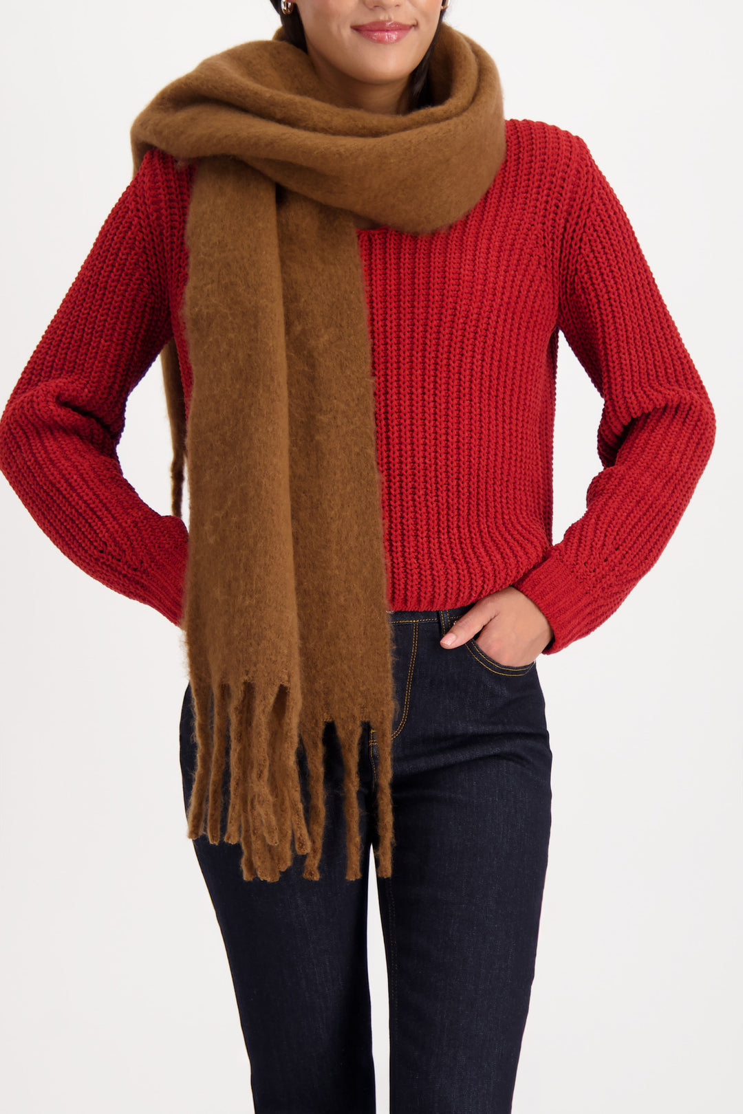 Monari Flannel Scarf -Whisky