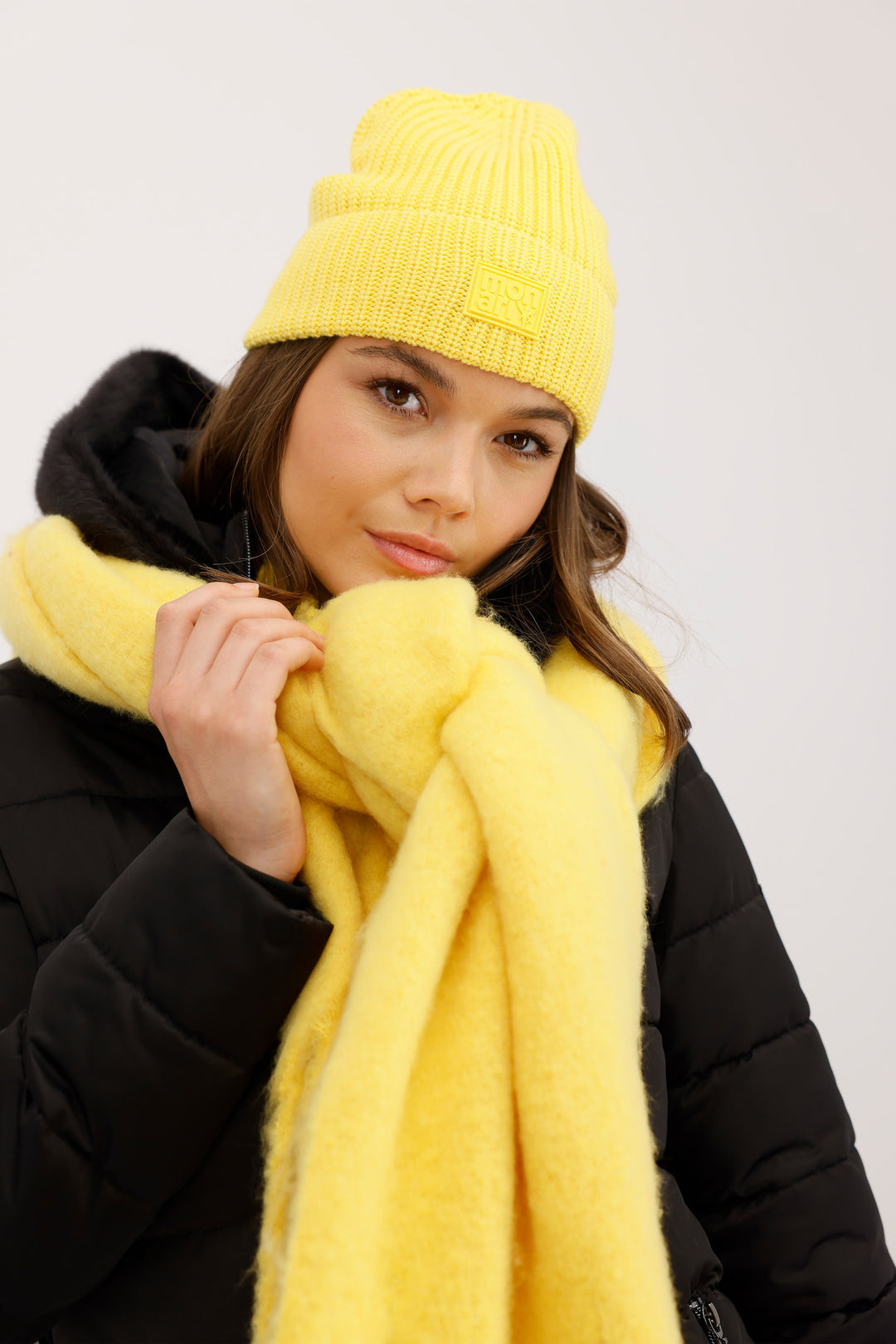 Monari Pearl Knitted Beanie - Honey