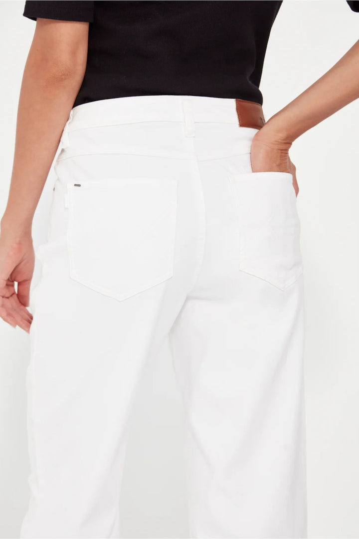 Verge Cashew Farrow Jean - WH