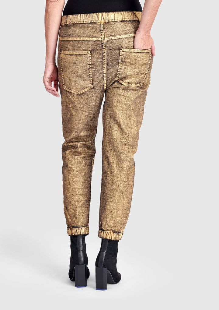Alembika Metallic Boyfriend Jogger Jeans
