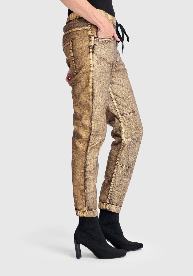 Alembika Metallic Boyfriend Jogger Jeans