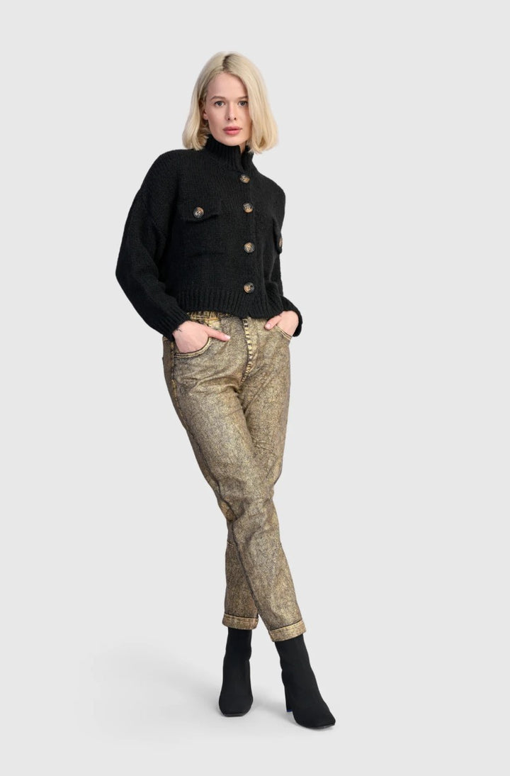 Alembika Metallic Boyfriend Jogger Jeans