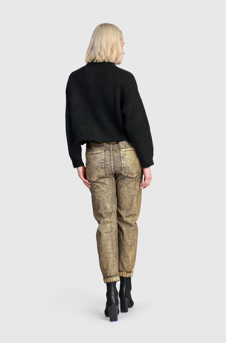 Alembika Metallic Boyfriend Jogger Jeans