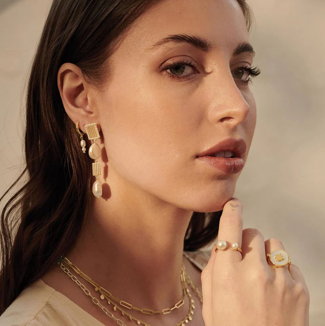 Murkani Aphrodite Goddess Pearl Earrings