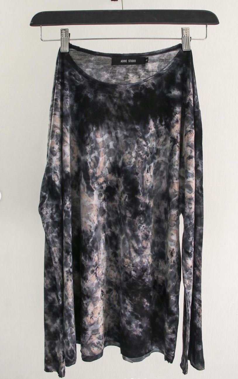 Adine Studio Reverse Dye Leopard Top