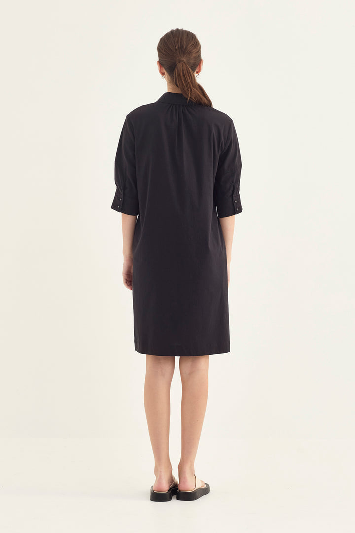 Verge Acrobat Nori Dress - BLK