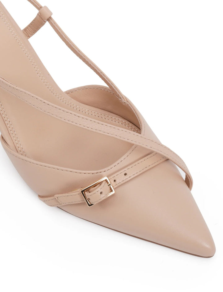 Nude Aymara slingback heel