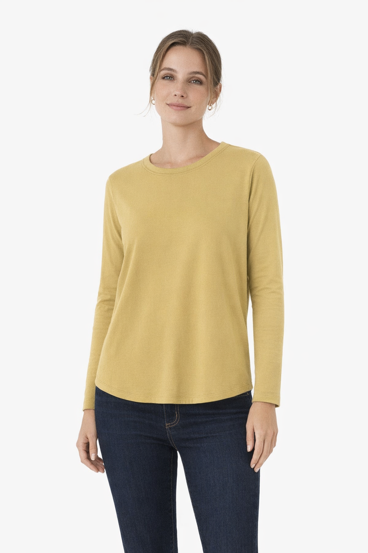 By Basics Loose Top - Leek
