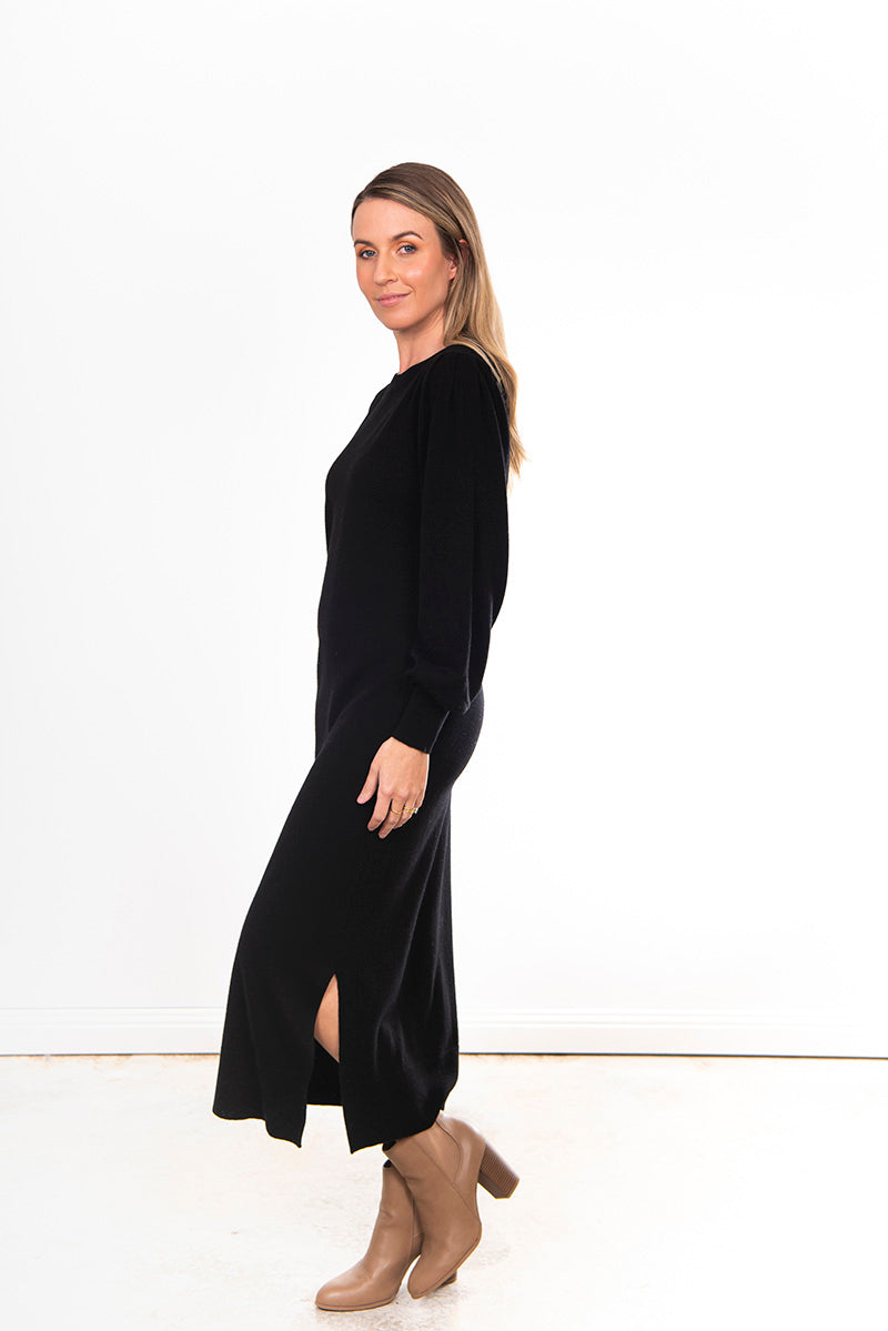 Bridge & Lord Puffed Sleeve Longline Dress