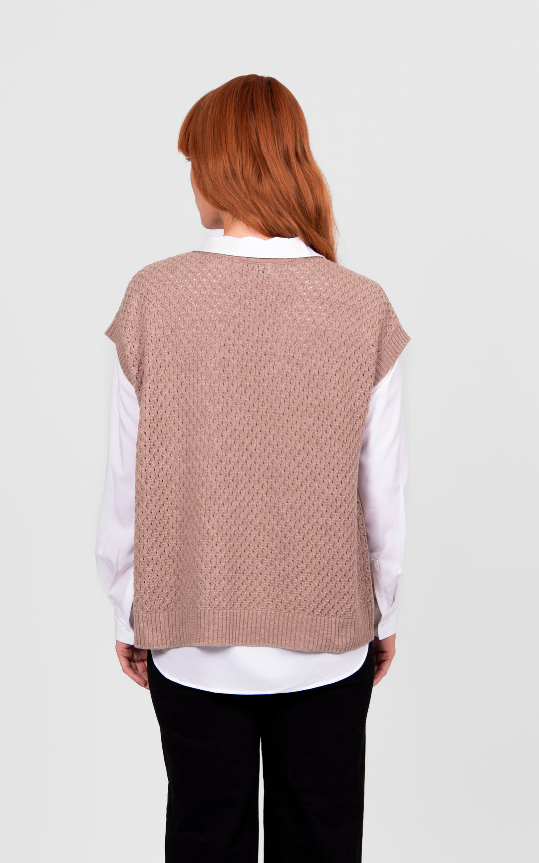 Bridge & Lord Cable Pointelle Vest - CO