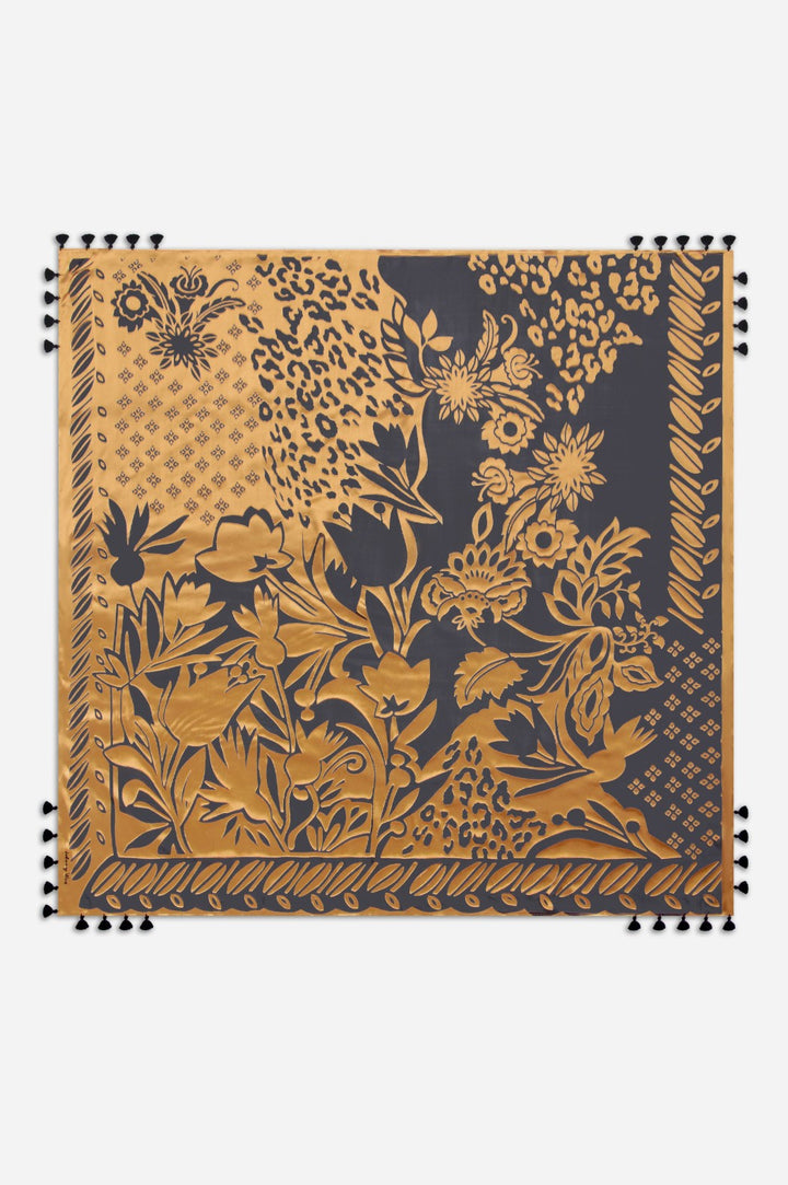 Johnny Was Lola Silk Burnout Scarf